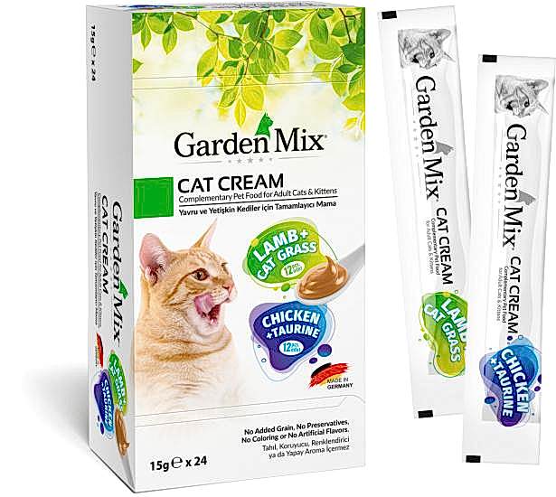 Garden Mıx Kedi Kreması Xxl Tavuk+kuzu 15gr*24