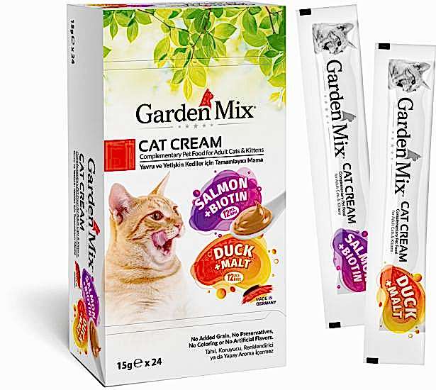 Garden Mıx Kedi Kreması Xxl Somon+ördek 15gr*24