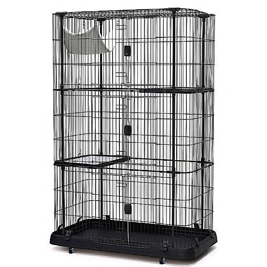 Dayang Kedi Kafesi Siyah109,3x63,8x115cm