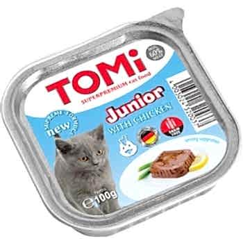 Tomi Yavru Kedi Kümes Hayvanlı Alüminyum Yaş Mama 100gr (pate)
