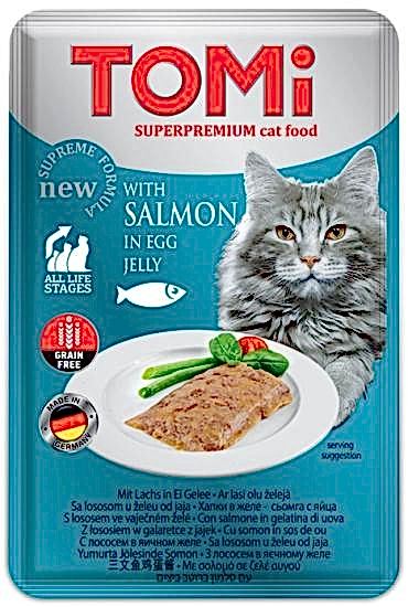 Tomi Kedi Somon Ve Yumurta Tahılsız Pouch Mama 100gr