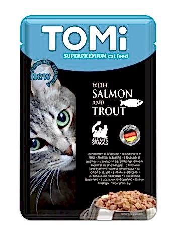 Tomi Kedi Somon & Alabalık Pouch Mama 100gr