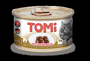 Tomi Kedi Hindili Ispanaklı Yaş Mama 85g