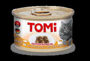 Tomi Kedi Somonlu Tavuklu Yaş Mama 85g