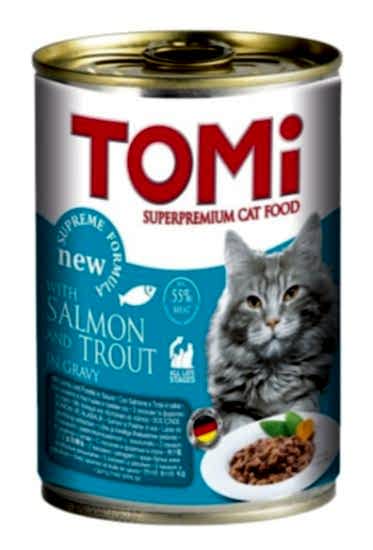 Tomi Kedi Somonlu Alabalıklı Yaş Mama 400g