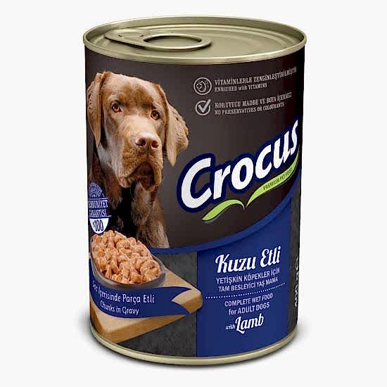 Crocus Yetişkin Köpek Kuzu Etli Yaş Mama 400g