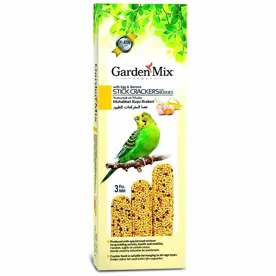 Gardenmix Platin Muzlu Yumurtalı Kuş Krakeri 3lü